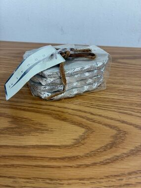 Marble Coasters with Silver Edge Set of 4
